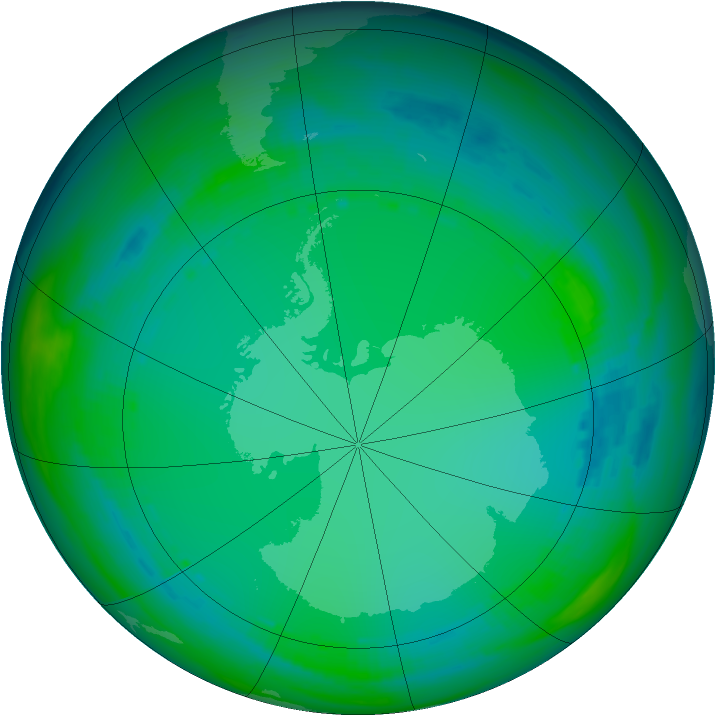 Ozone Map 1991-07-06
